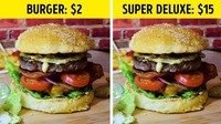 Foto: IstimewaPakai makanan yang fancy, bisa saja makanan yang harusnya miliki harga Rp. 20.000,- per porsi jadi miliki harga Rp. 200.000 per porsi. Misalnya burger dengan nama Super Deluxe ini harganya jadi 10 kali lipat.