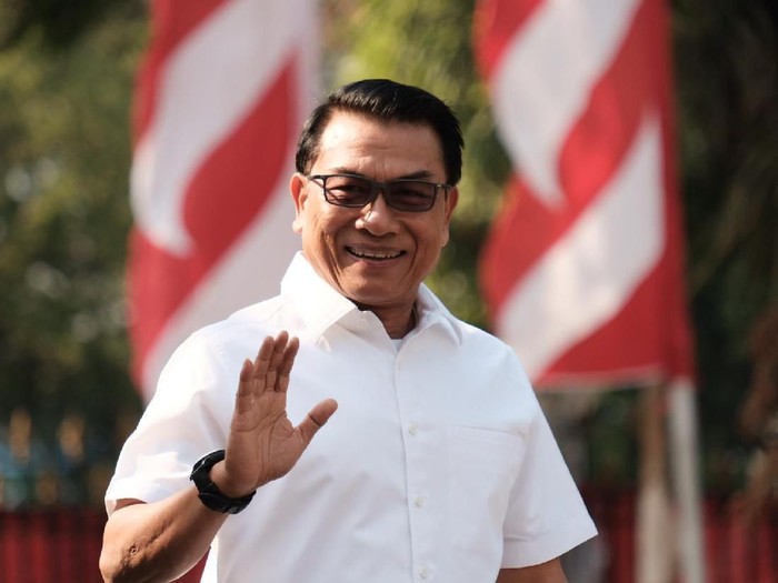 Moeldoko ke Istana (Andhika Prasetia/detikcom).