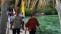 Selain ke Taman Nasional Komodo, Sri Mulyani juga sempat mampir ke Raja Ampat pada awal tahun ini (@smindrawati/Instagram)