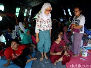 Korban Kebakaran Jatinegara Mengungsi di SDN 3 Bidaracina