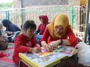 Ratusan Anak TK Ini Dikenalkan Sosok Santri Sejak Dini