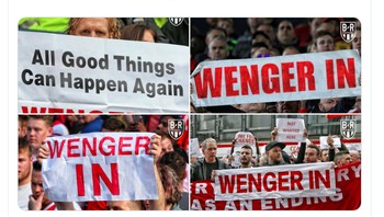 Ada juga yang merindukan Arsene Wenger. Foto: Twitter