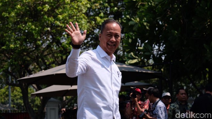 Agus Gumiwang Kartasasmita dipanggil Jokowi ke Istana (Andhika/detikcom)