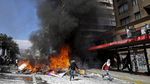 Polisi Militer Berjaga di Pusat Perbelanjaan Pascarusuh di Chile