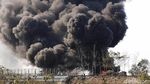 Pipa Pertamina Terbakar di Tol Purbaleunyi