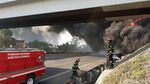 Pipa Pertamina Terbakar di Tol Purbaleunyi