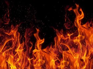 Gudang Limbah Pabrik Sepatu di Sukabumi Terbakar