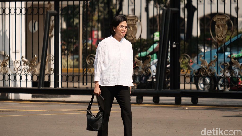 Sri Mulyani ke Istana (Andhika/detikcom)