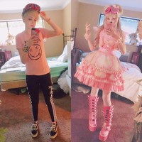 Banyak orang tidak mengenali saya di luar ketika penampilan saya yang seperti boneka hidup, imbuh Katie. Foto: Instagram