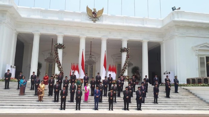Jokowi bersama kabinet indonesia maju, menteri jokowi, menteri jokowi dan pasangan