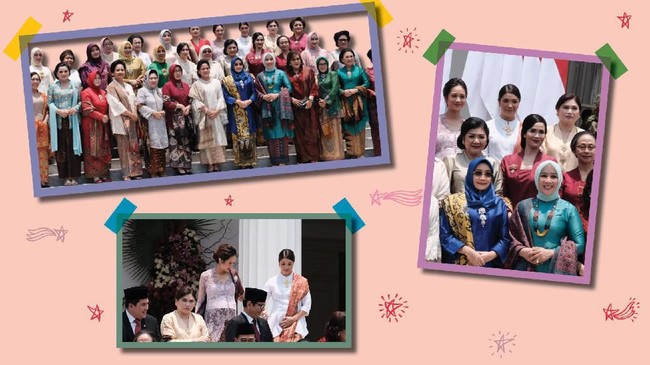 Gaya Istri Menteri Jokowi
