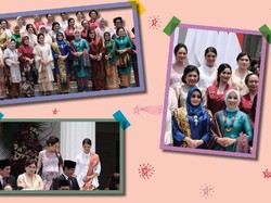 Gaya Istri Menteri Jokowi