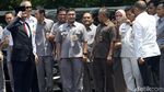 Mahfud Disambut Meriah di Kemenko Polhukam