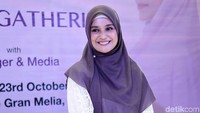 Shireen pun menjelaskan bagaimana prosesnya hingga wajahnya bisa ada di sana. Pool/Noel/detikFoto.
