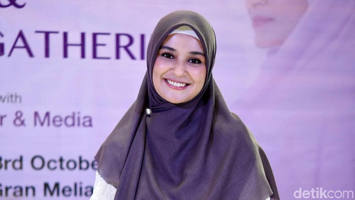 Shireen Sungkar saat ditemui di Hotel Gran Melia.