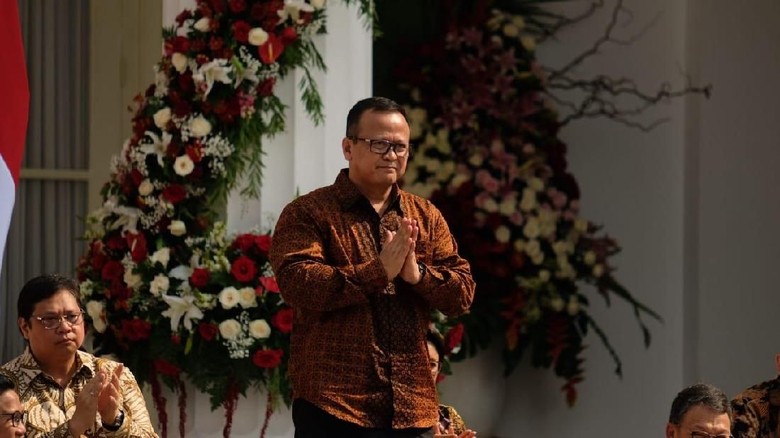 Menteri KKP Edhy Prabowo/Foto: (Andhika Prasetia/detikcom). Menteri KKP Edhy Prabowo/Foto: (Andhika Prasetia/detikcom).