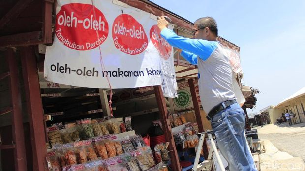 Vakum 3 Bulan, Pedagang di TWA Tangkuban Perahu Mulai Beraktivitas