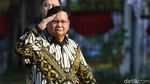 Gaya Hormat Prabowo Saat Hadiri Pengumuman Menteri Jokowi
