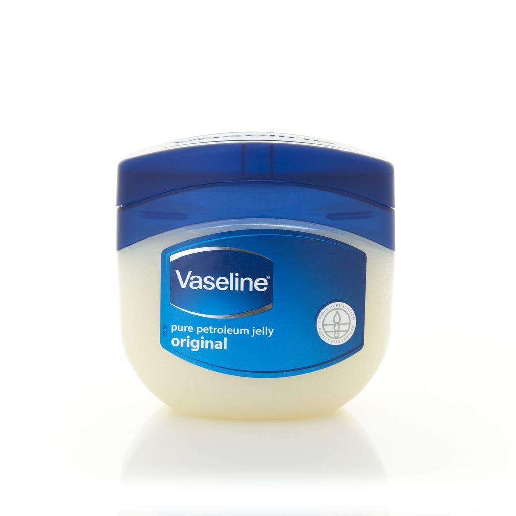 Swindon, United Kingdom - November 29, 2015: Jar of Vaseline Original Petroleum Jelly on a White Background
