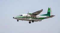 Pesawat NC212i tersebut akan melakukan Final Acceptance oleh Department of the Rain Making and Agricultural Aviation, Ministry of Agriculture and Cooperatives (MOAC) Thailand, 25 Oktober 2019. Pool/PT Dirgantara Indonesia.