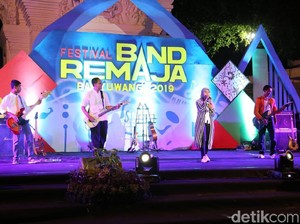 Pertama Kali Digelar, Festival Band Remaja Banyuwangi Tampil Atraktif