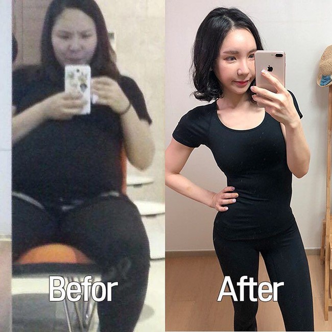 Beratnya dari 86 kg dan berhasil menurunkan 40 kg menjadi 46 kg. Bangga dengan pencapaiannya, Park pun percaya diri tampil dengan baju-baju seksi.  Foto: dok. Instagram