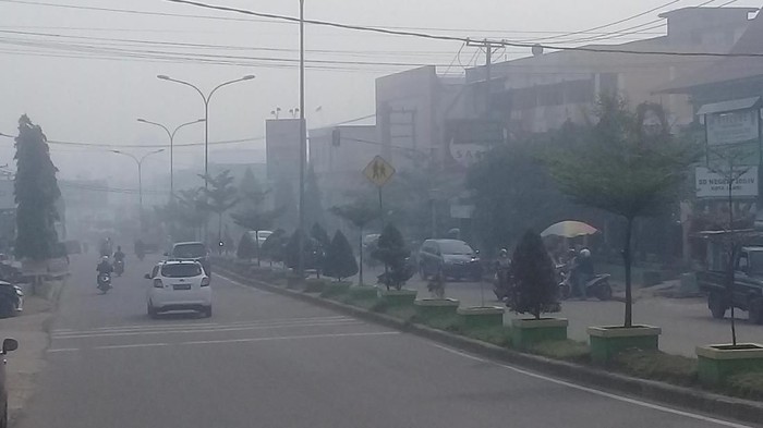 Kabut asap di Jambi (Ferdi/detikcom)