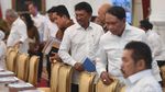 Jokowi Pimpin Sidang Kabinet Perdana di Istana Merdeka