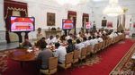 Jokowi Pimpin Sidang Kabinet Perdana di Istana Merdeka