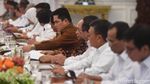 Jokowi Pimpin Sidang Kabinet Perdana di Istana Merdeka
