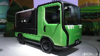 TsumuTsumu yaitu sebuah ”Mini truck compact” generasi mendatang yang menggabungkan kabin luas & nyaman serta dek cargo yang besar. Foto: Rangga Rahardiansyah/detikOto
