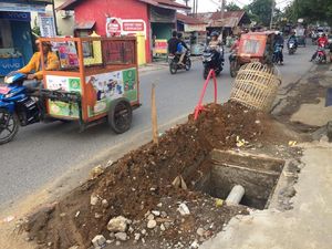 Proyek Galian Menganga di Pinggir Jalan, Pemko Medan Beri Penjelasan