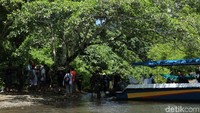 Secara georgrafis, Kali Biru terletak di Teluk Mayalibit yang masih masuk Raja Ampat. Dari ibu kota Waisai, dibutuhkan waktu sekitar kurang dari dua jam untuk mencapainya via speedboat (Randy/detikcom)