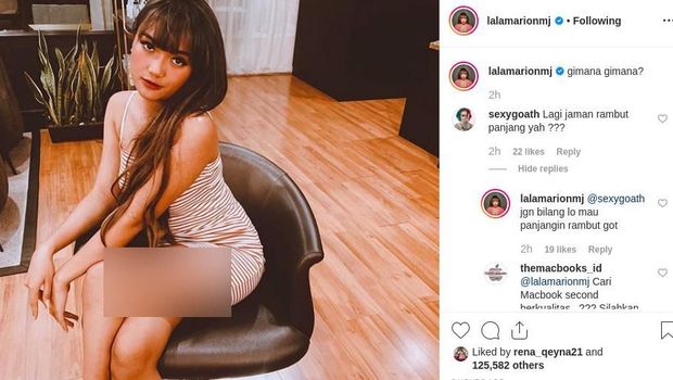 Marion Jola Pose Menggoda dengan Rambut Panjang, Nino 'RAN': Botakin Dong!