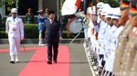 Momen Prabowo Cek Pasukan Jelang Sertijab Menhan