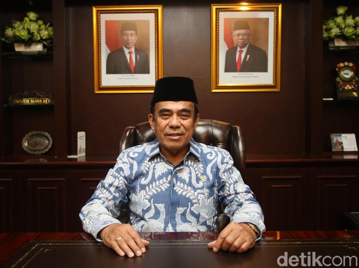 Menteri Agama Fachrul Razi saat Blak-balakn bersama detikcom.