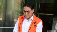 Sukiman terlihat tertunduk lesu usai diperiksa KPK, Jumat (25/10/2019).