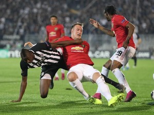 MU Memimpin 1-0 atas Partizan di Babak I