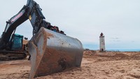 Pemerintah Denmark pun serius untuk menyelamatkan mercusuar bersejarah tersebut. Alat-alat berat disiapkan, dana sebesar Rp 10 Miliar pun sudah digelontorkan untuk proyek ini. (iStock)