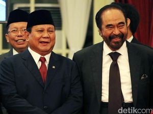 Prabowo Bertemu Surya Paloh di NasDem Tower, Bahas Apa?