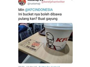 Komentar Kocak Soal Ember KFC Hingga Restoran Tak Sengaja Bunuh Pengunjung