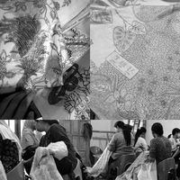 Sketching gambar desain dibuat oleh Wike (Creative Director), Chen Wen Chiu adalah nama Tionhoa dari Wike yang ada di setiap Batik Obate/