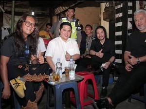 5 Momen Erick Thohir Saat Cicipi Kuliner Legendaris di Indonesia