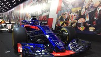 Honda memamerkan legenda mobil F1 jadul hingga generasi terbaru yang akan dipakai pada ajang F1 2020. Foto: Nugroho Tri Laksono