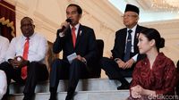 Berkebaya Merah, Angela Tanoesoedibjo Memesona di Pelantikan Wamen