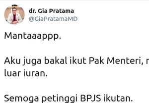 Seperti Menkes Terawan, Dokter Ini Ingin Nyumbang BPJS Kesehatan