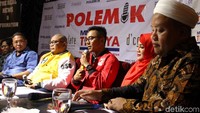 Sejumlah tokoh menghadiri diskusi Polemik bertema Kabinet Bikin Kaget di Jakarta, Sabtu (26/10/2019).