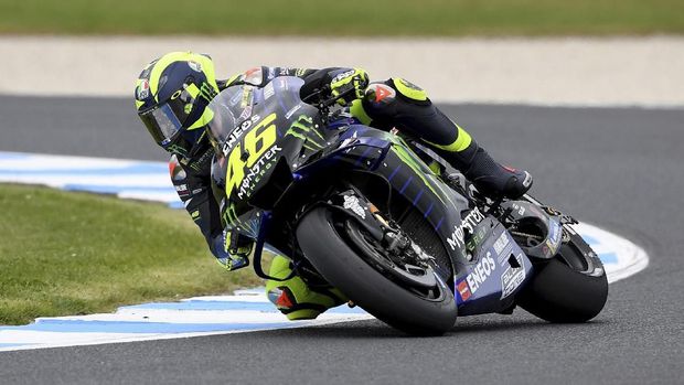 Valentino Rossi melakoni penampilan ke-400 di Grand Prix di MotoGP Australia.