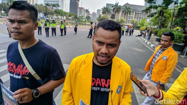 Mahasiswa UHO Kendari Demo di Jakarta, Minta Tewasnya Randi-Yusuf Diusut