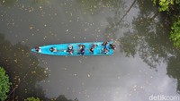 Bagi yang ingin berkeliling hutan bakau ini, cukup membayar Rp 200 ribu dengan durasi perjalanan hingga 30 menit menggunakan perahu motor.